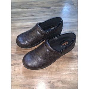 Safe T Step Womens Brown Paisley Non-Slip